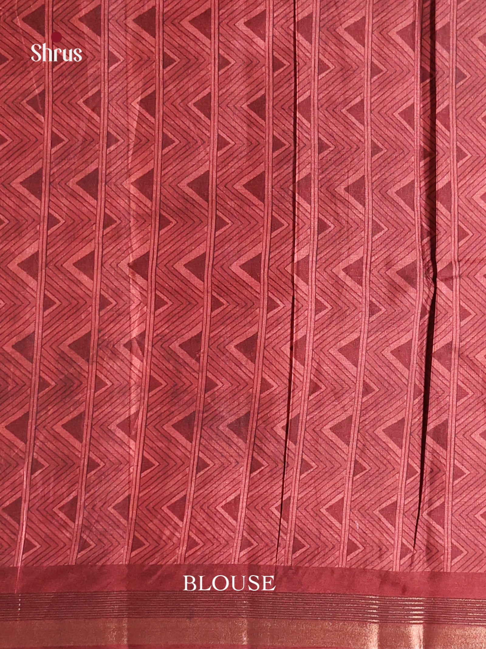 Maroon - Moonga Silk Saree