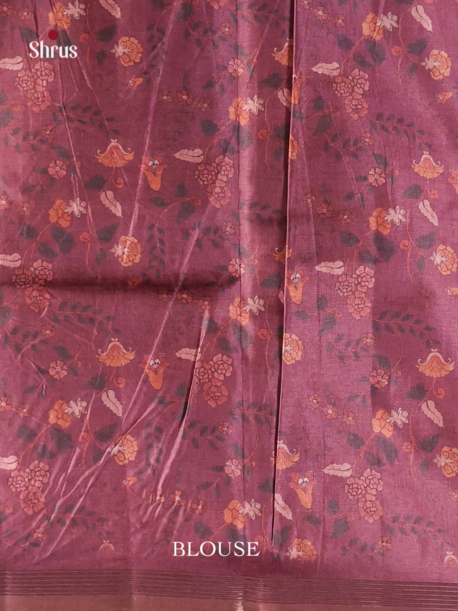 Onion Pink & Purple - Moonga Silk Saree