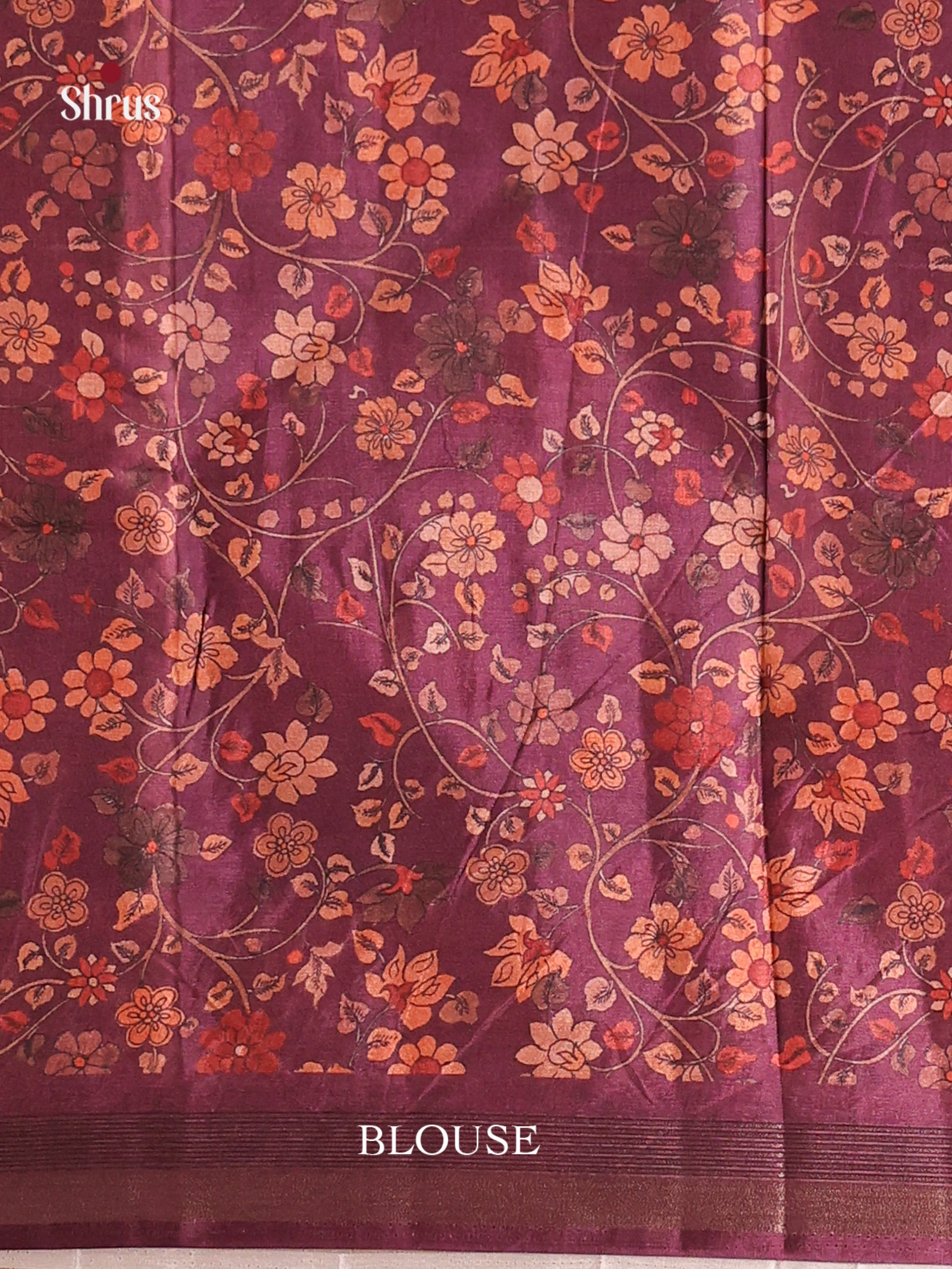 Onion Pink & Purple - Moonga Silk Saree