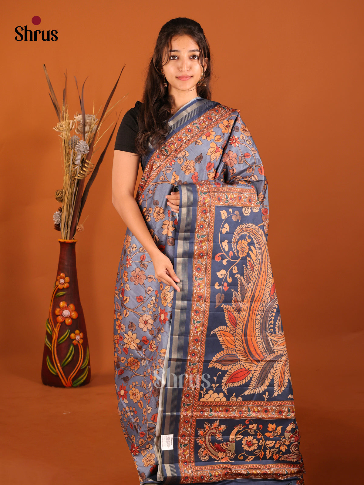 DHS23518 - Moonga Silk Saree - Shop on Shrus.com