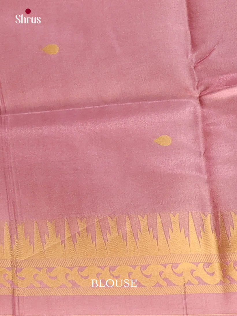 Purple & Lavender - Semi Tussar Saree - Shop on Shrus.com