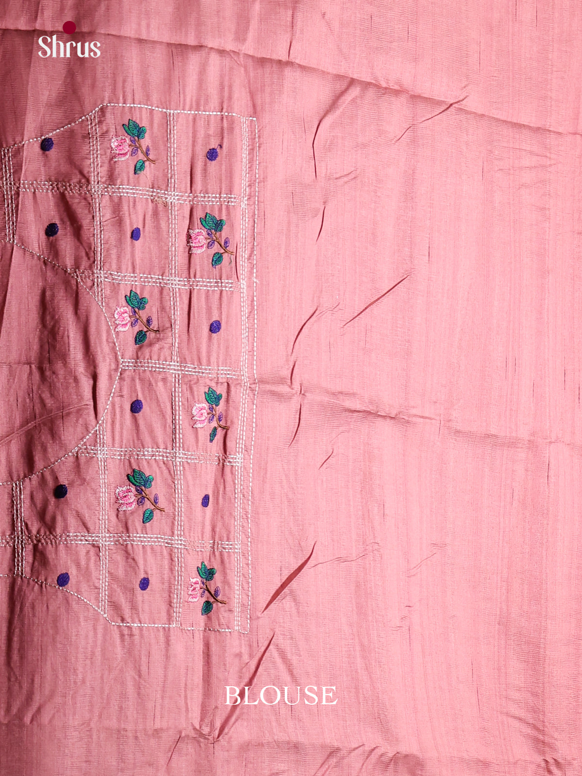 Onion peel - Semi Rawsilk Saree - Shop on Shrus.com