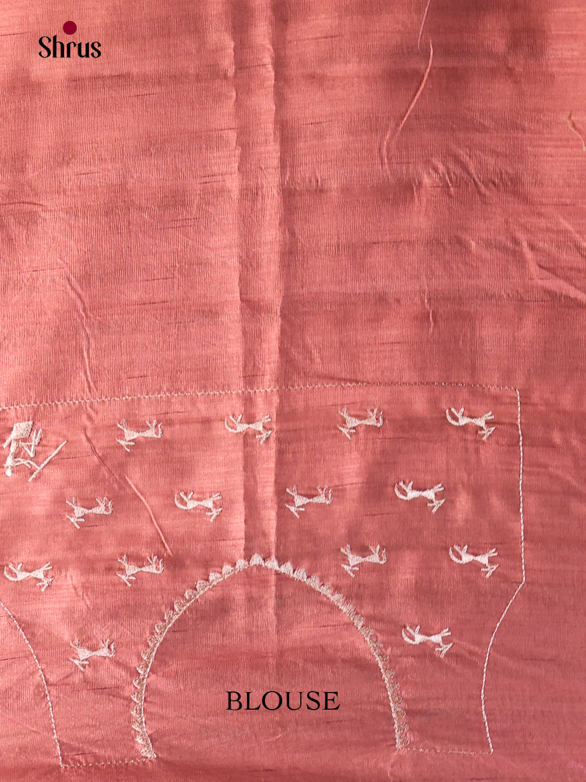 Brown - Semi Rawsilk Saree