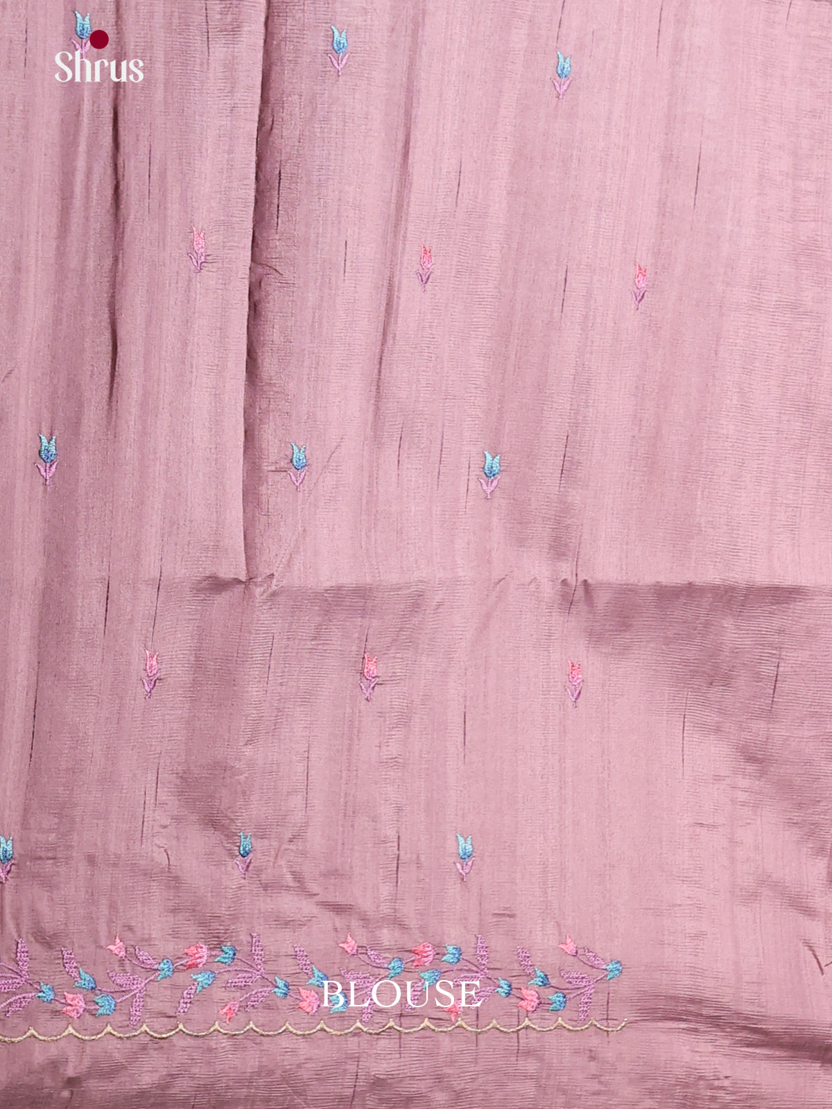 Purple - Semi Rawsilk Saree - Shop on Shrus.com