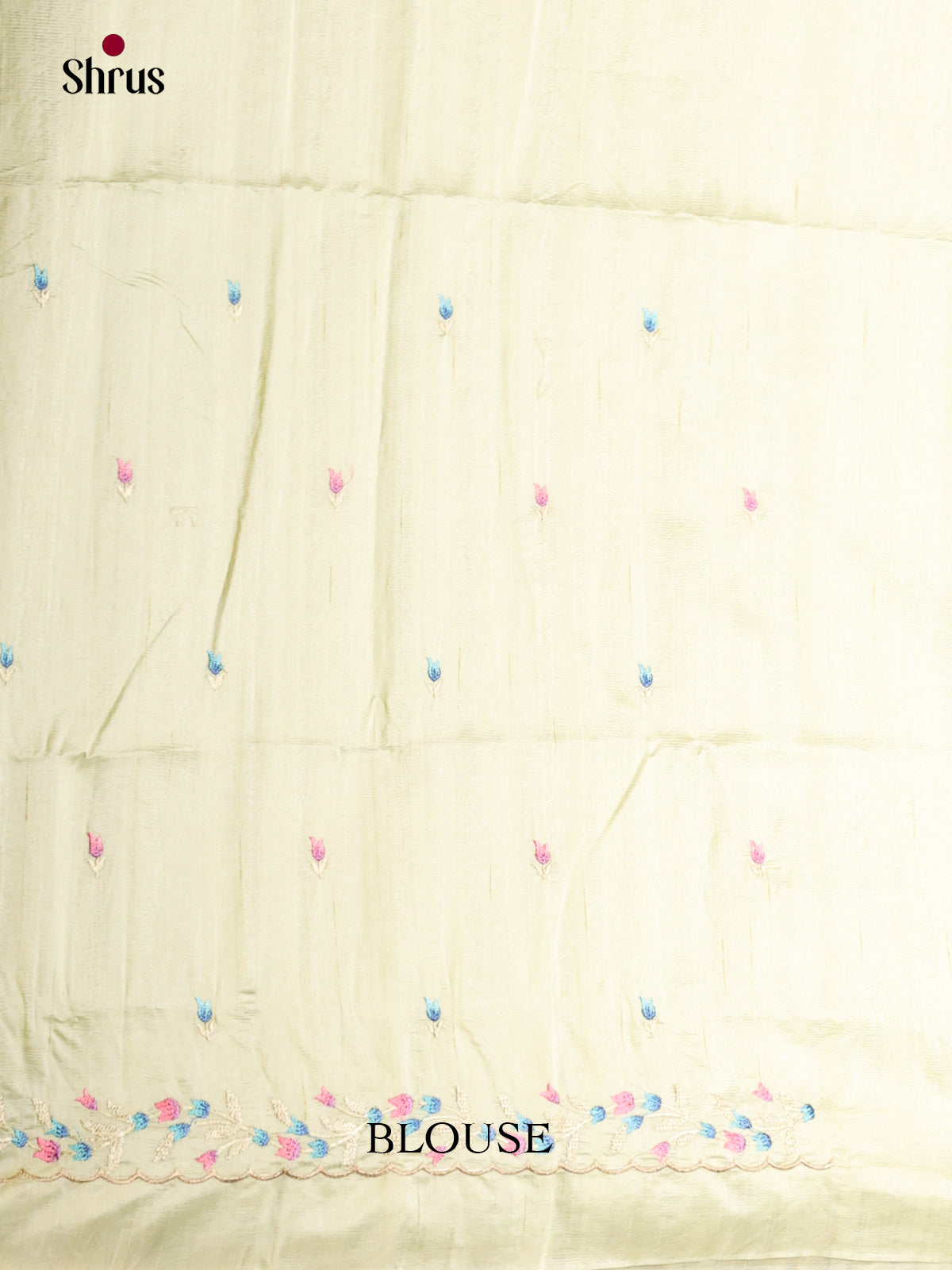 Pista Green - Semi Rawsilk Saree - Shop on Shrus.com