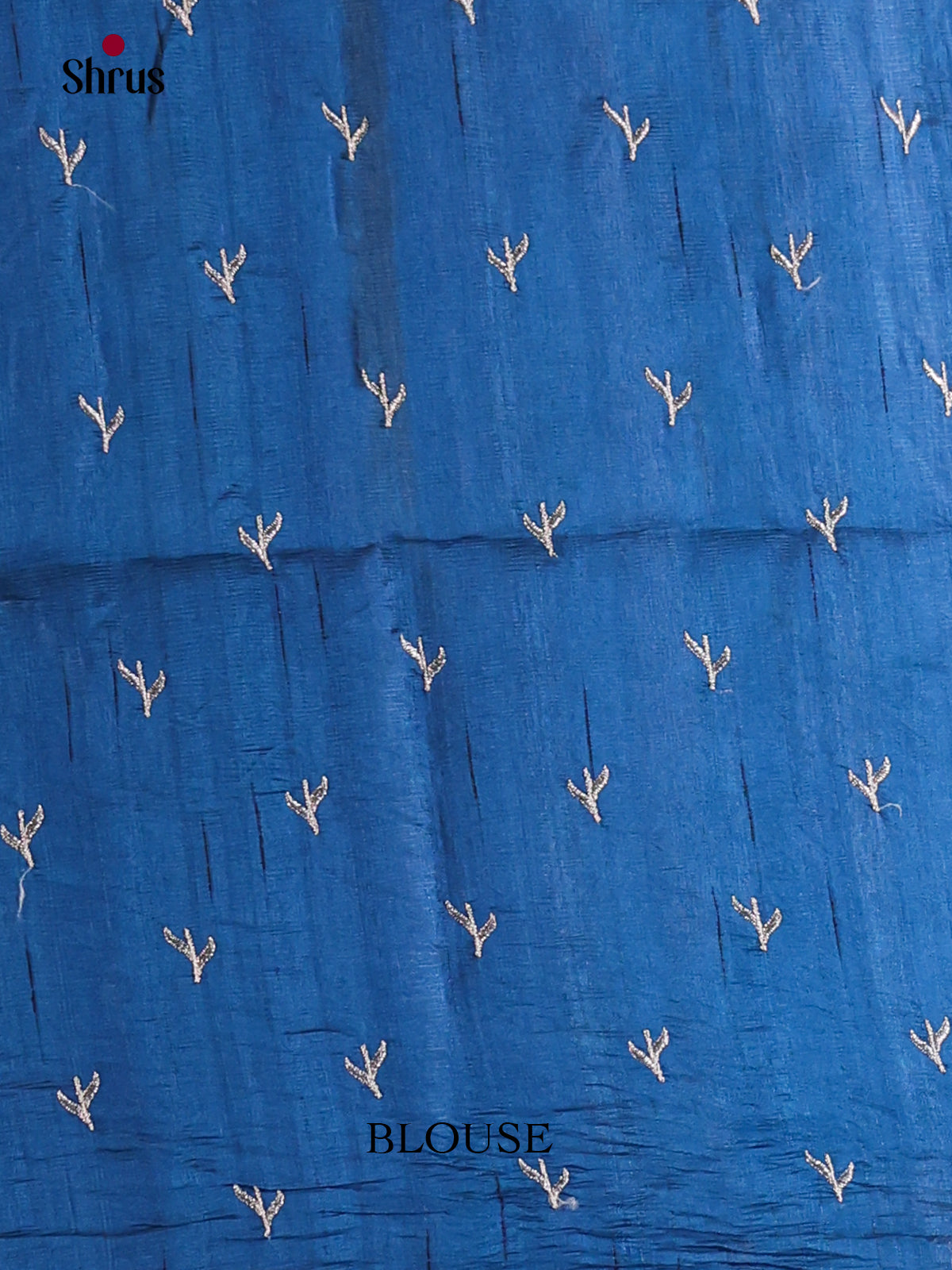 Blue - Semi Rawsilk Saree