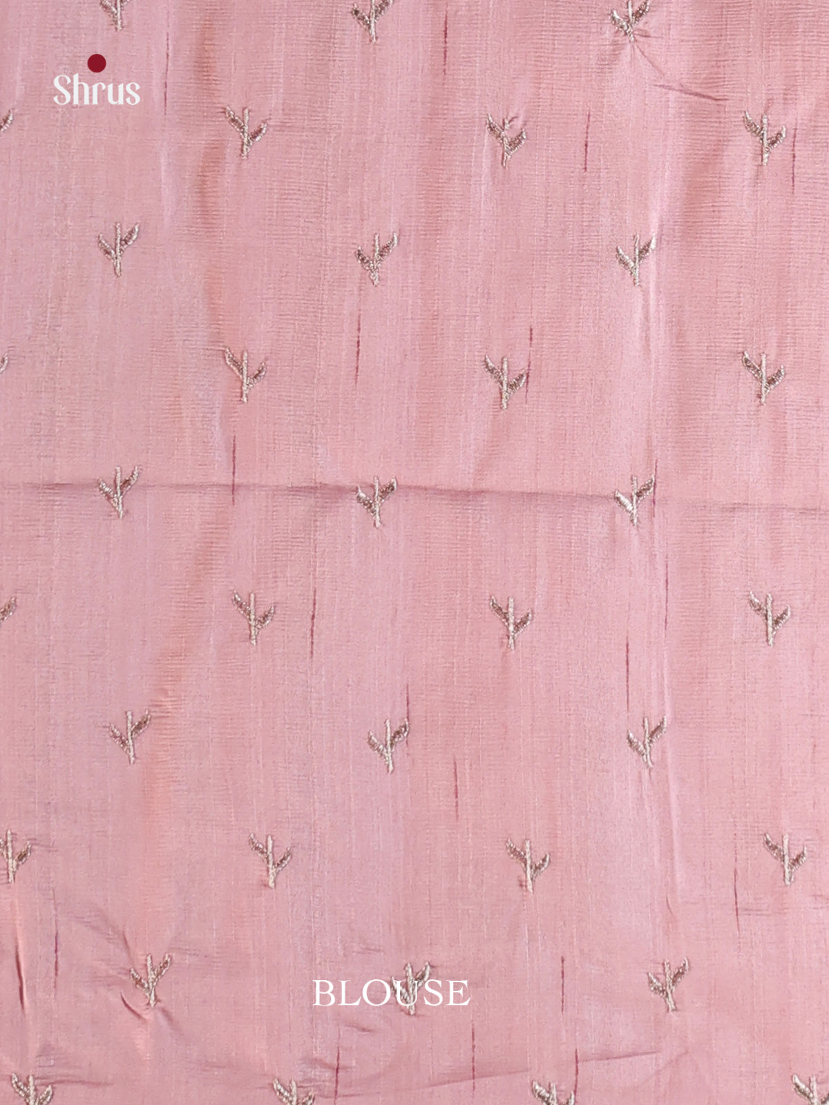 Pink - Semi Rawsilk Saree - Shop on Shrus.com