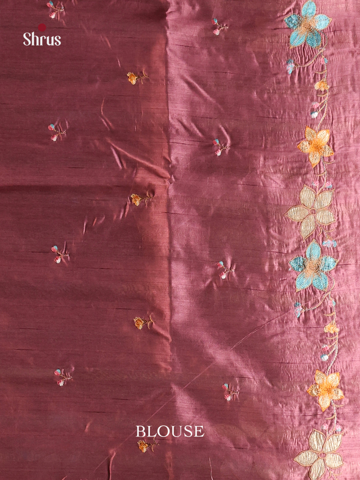 DHS23645 - Semi Rawsilk Saree - Shop on Shrus.com
