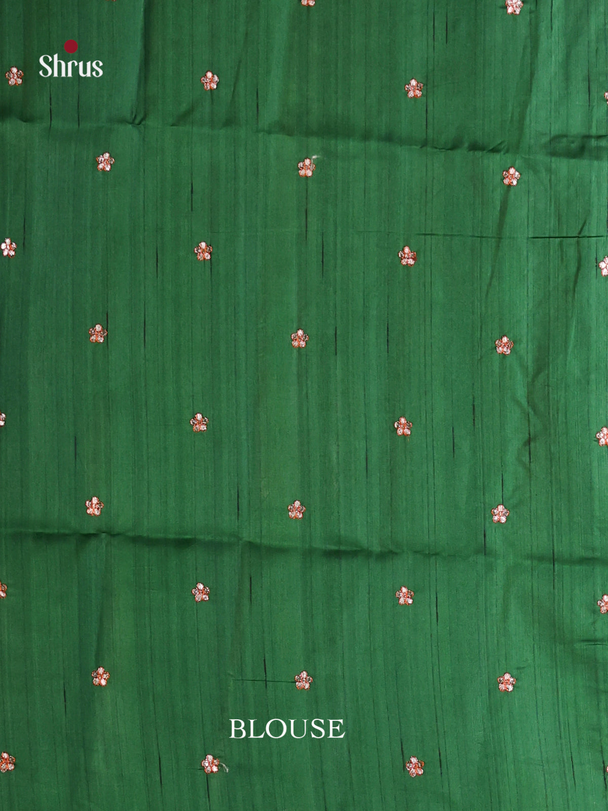 Green - Semi Rawsilk Saree - Shop on Shrus.com