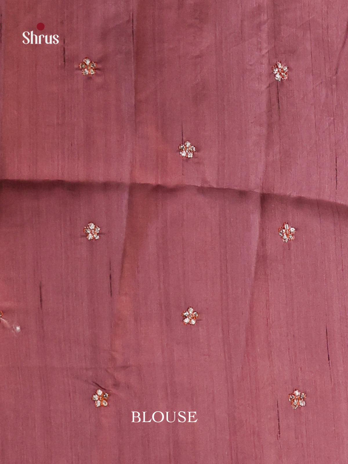 Brown - Semi Rawsilk Saree