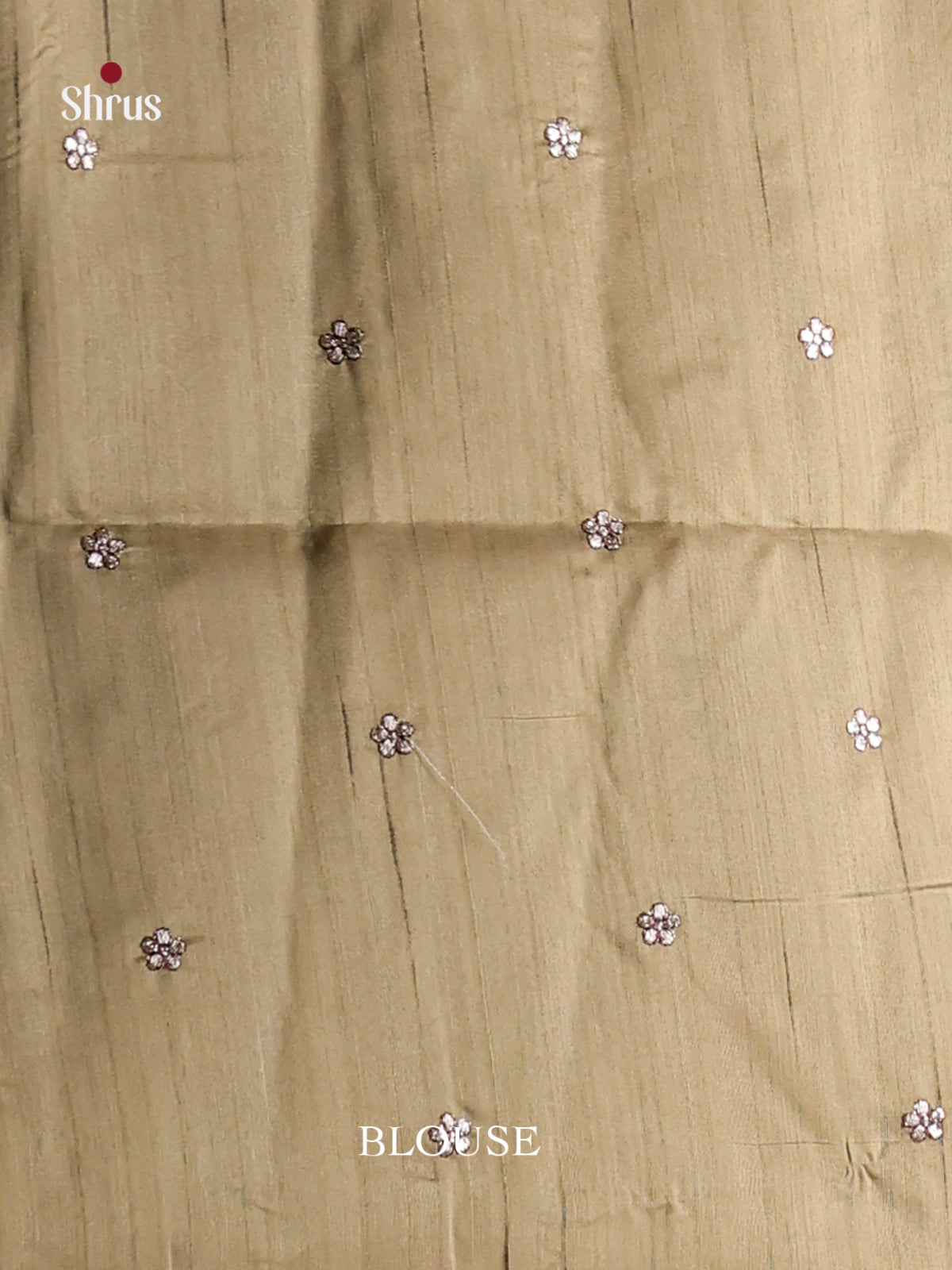 Gold - Semi Rawsilk Saree - Shop on Shrus.com