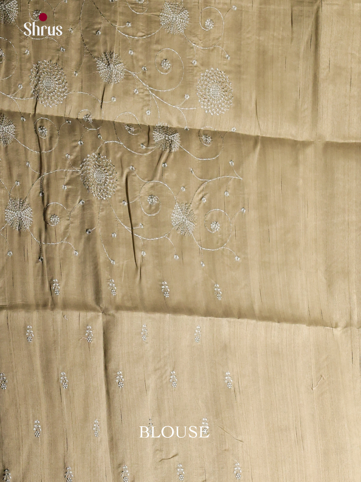 Chutney Green- Semi Rawsilk Saree