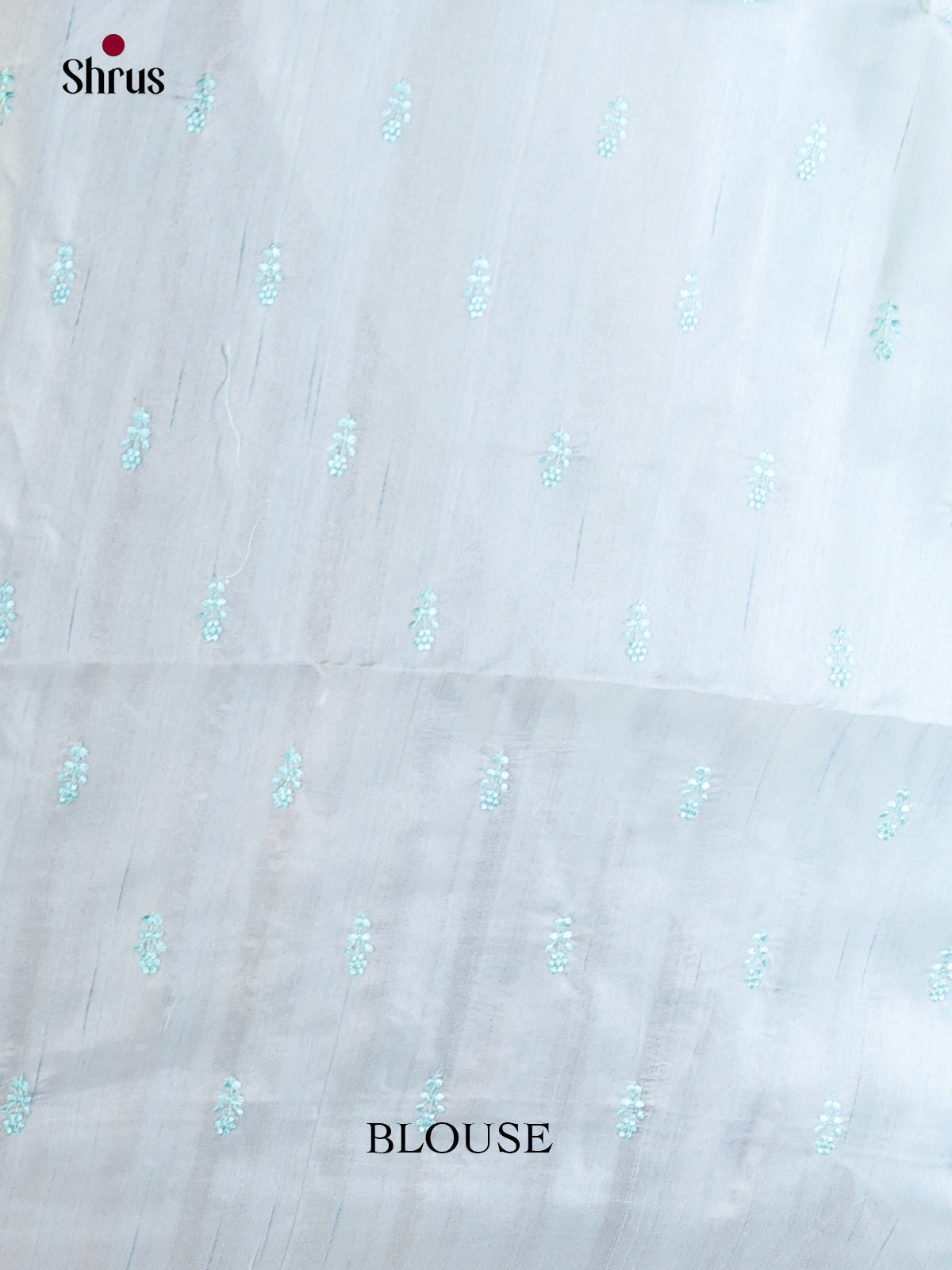 Pastel Blue- Semi Rawsilk Saree - Shop on Shrus.com
