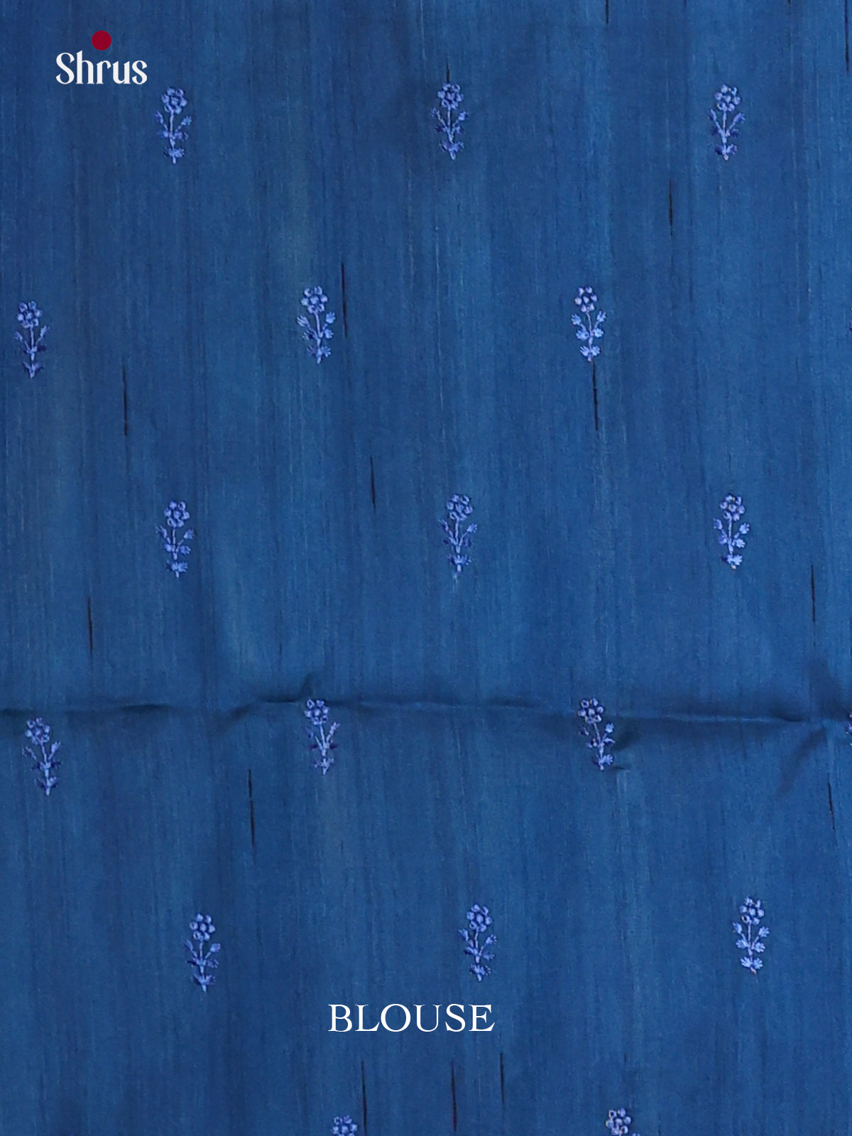 Blue - Semi Rawsilk Saree