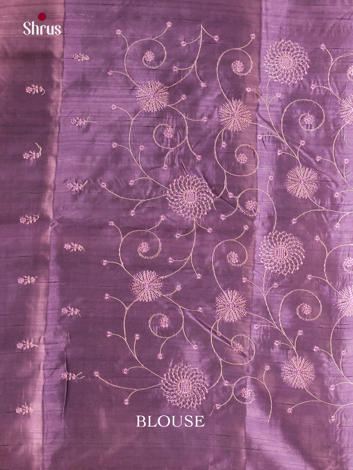 Purple - Semi Rawsilk Saree - Shop on Shrus.com