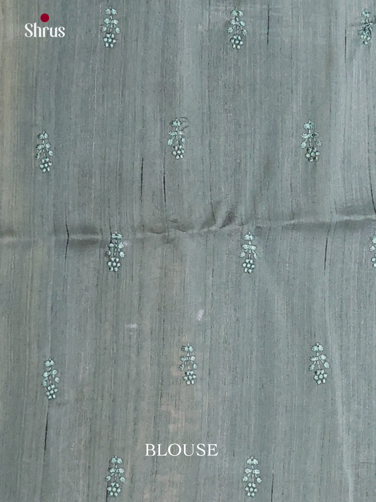 Grey - Semi Rawsilk Saree - Shop on Shrus.com