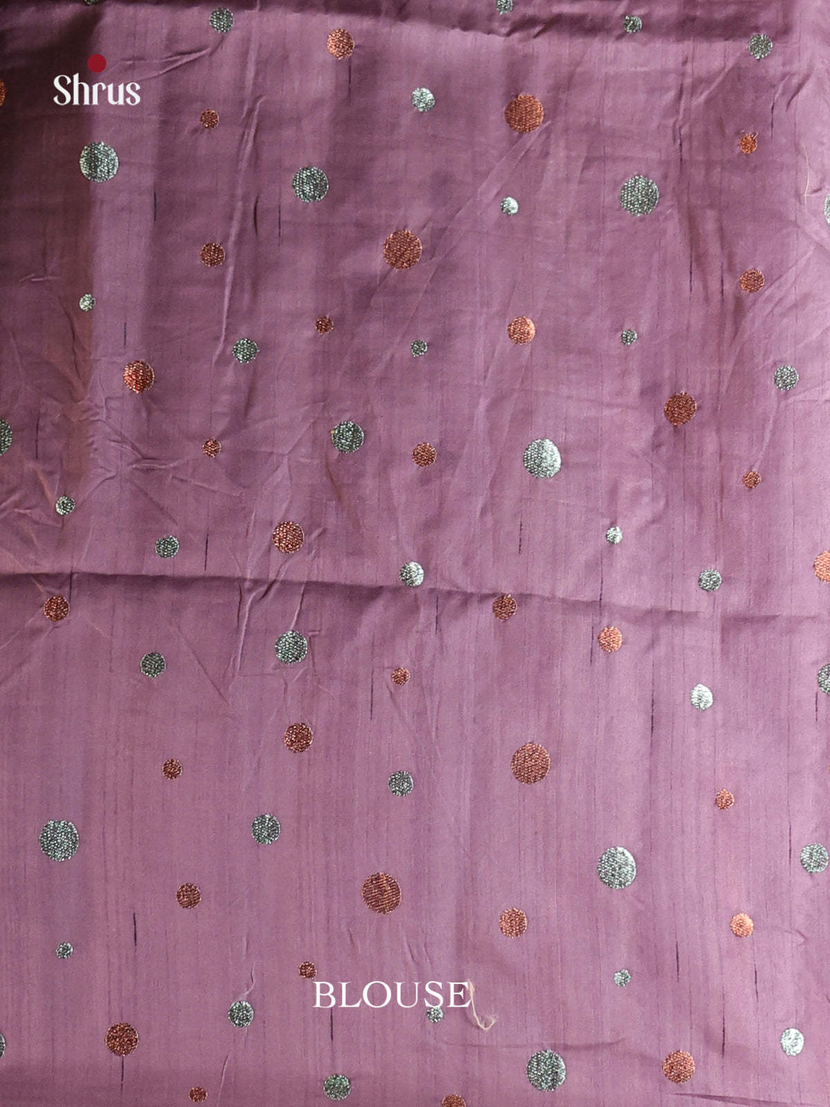 Dark Lavender - Semi Rawsilk Saree - Shop on Shrus.com