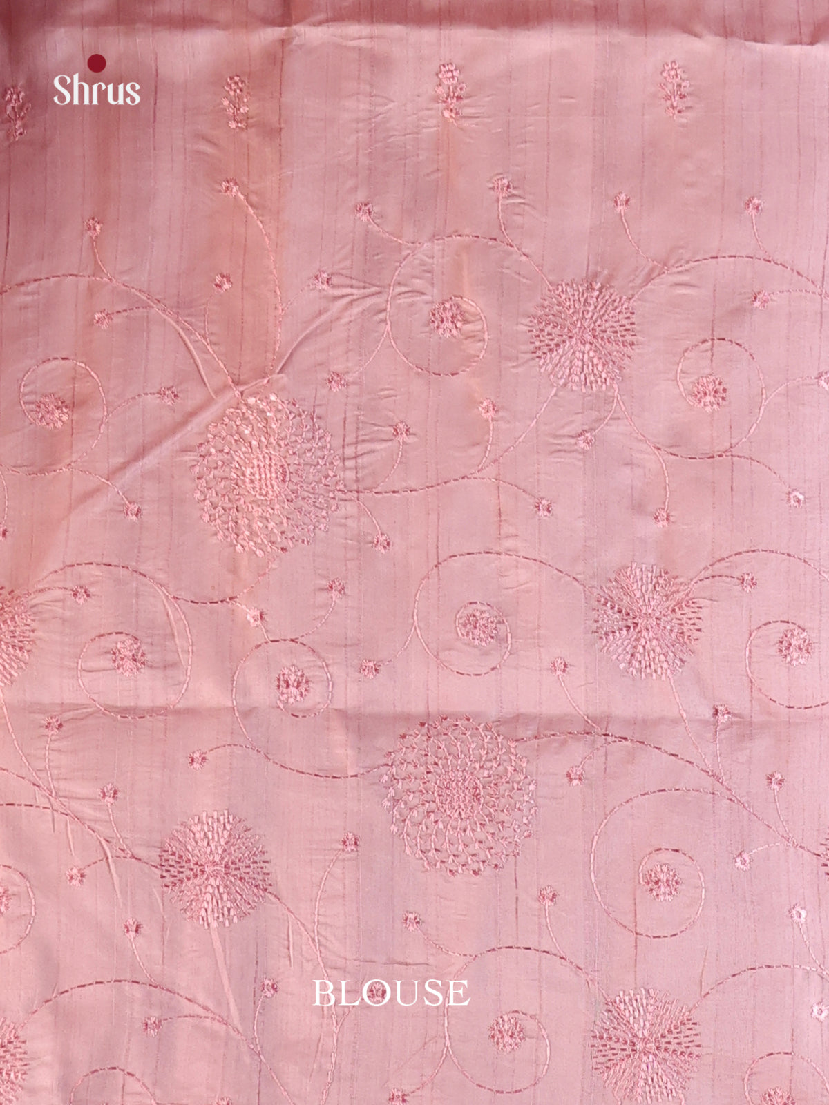 Pink - Semi Rawsilk Saree - Shop on Shrus.com