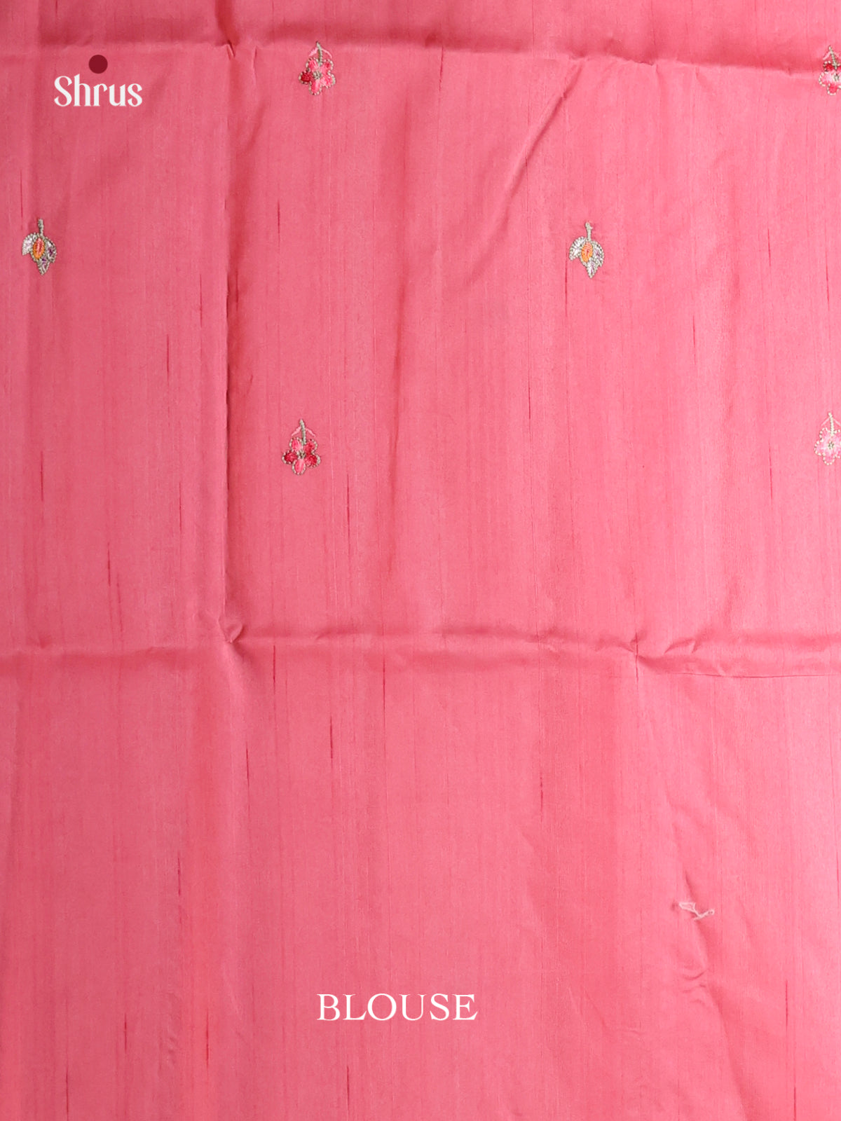 Pink - Semi Rawsilk Saree - Shop on Shrus.com
