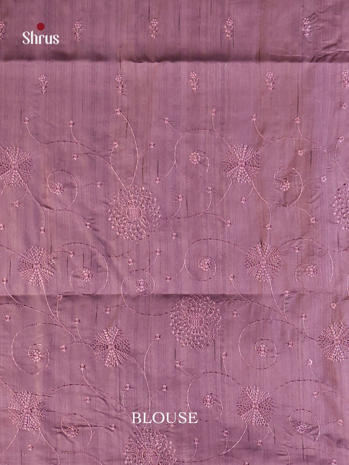 Lavender - Semi Rawsilk Saree - Shop on Shrus.com
