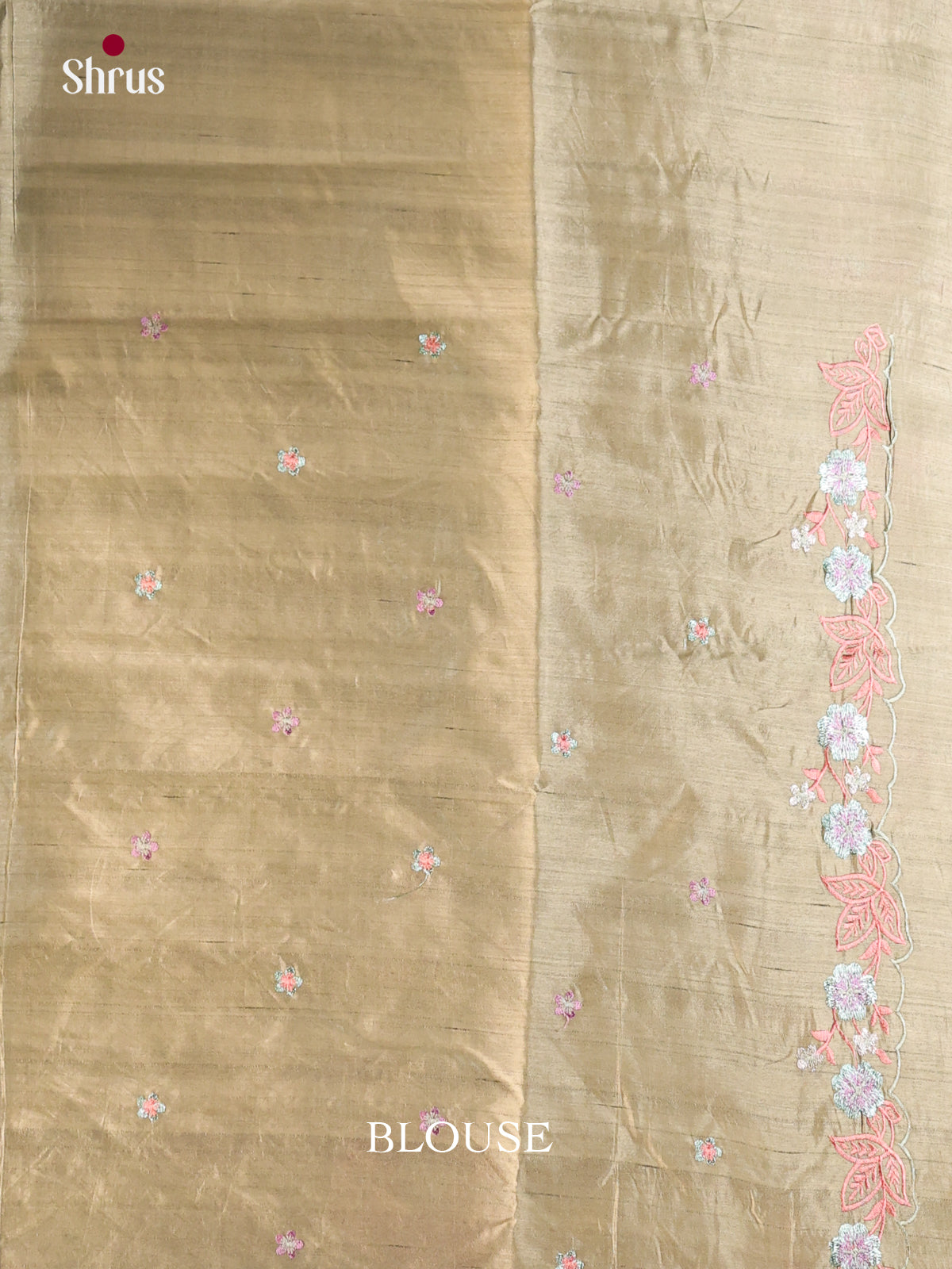 Chutney Green- Semi Rawsilk Saree