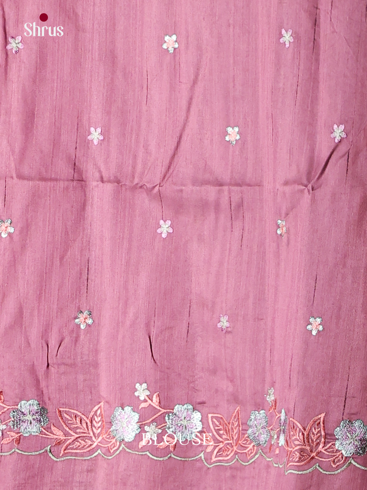 Brown - Semi Rawsilk Saree