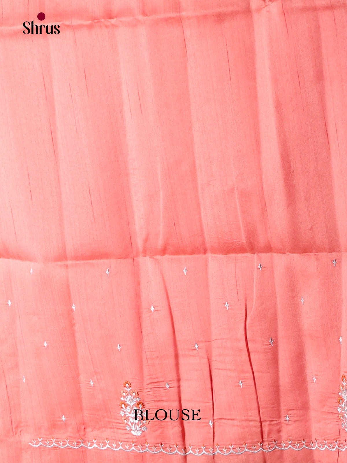 Peach - Semi Rawsilk Saree - Shop on Shrus.com