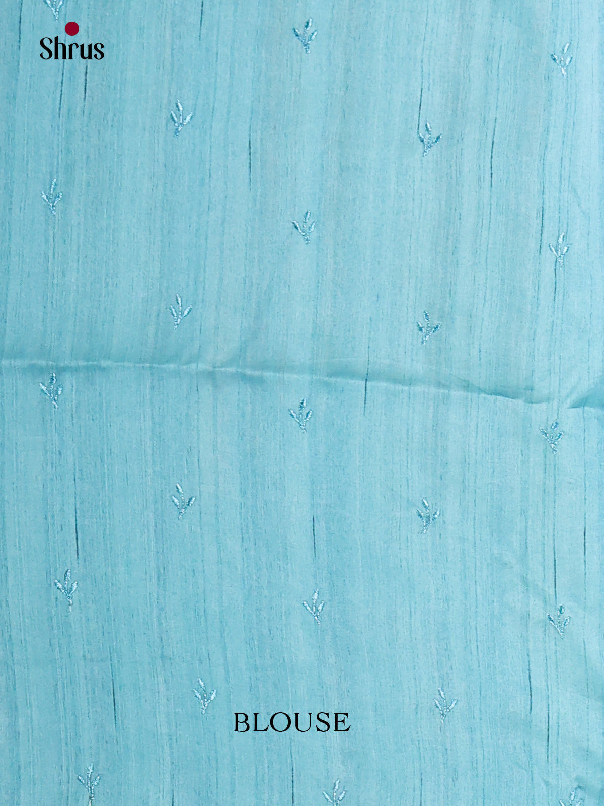 Blue - Semi Rawsilk Saree