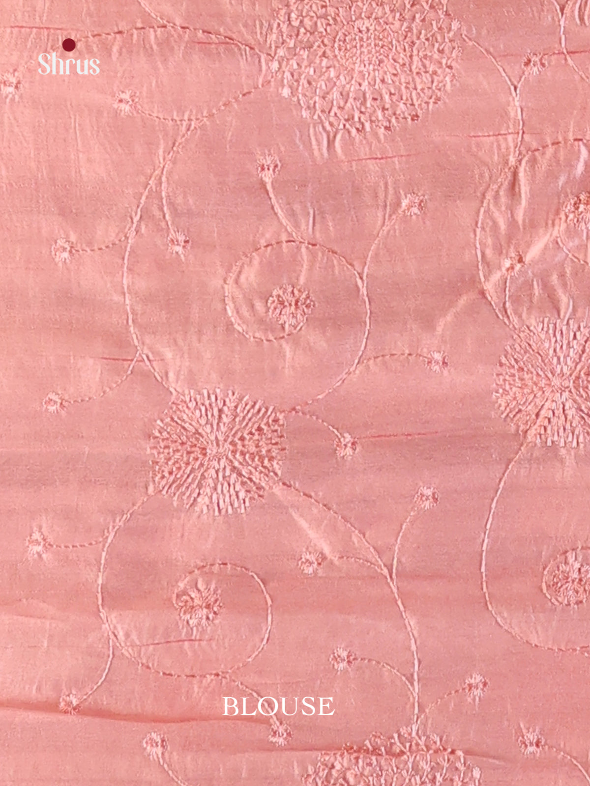 Pink - Semi Rawsilk Saree - Shop on Shrus.com