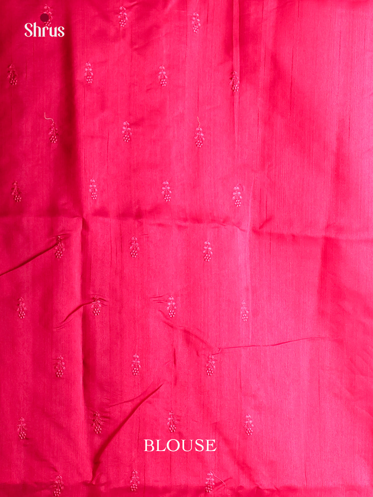 Red - Semi Rawsilk Saree - Shop on Shrus.com