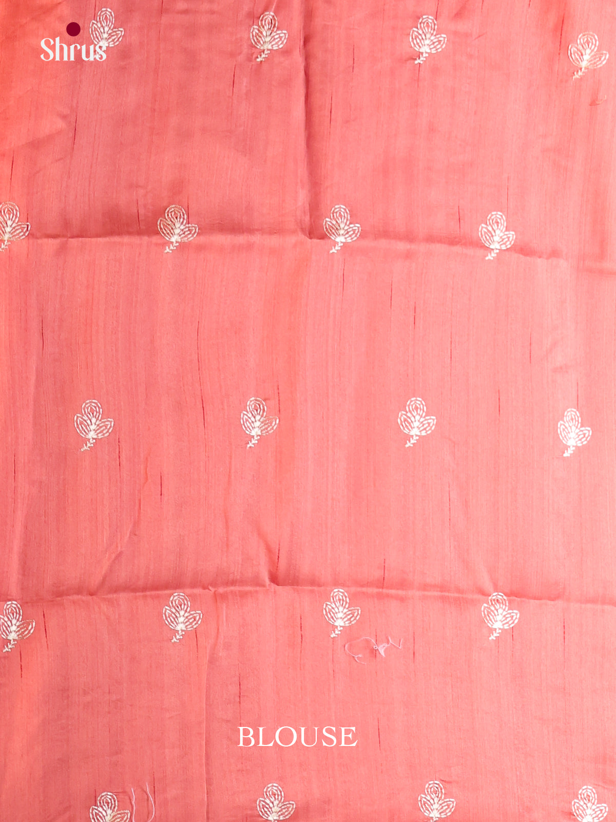 Peach - Semi Rawsilk Saree - Shop on Shrus.com