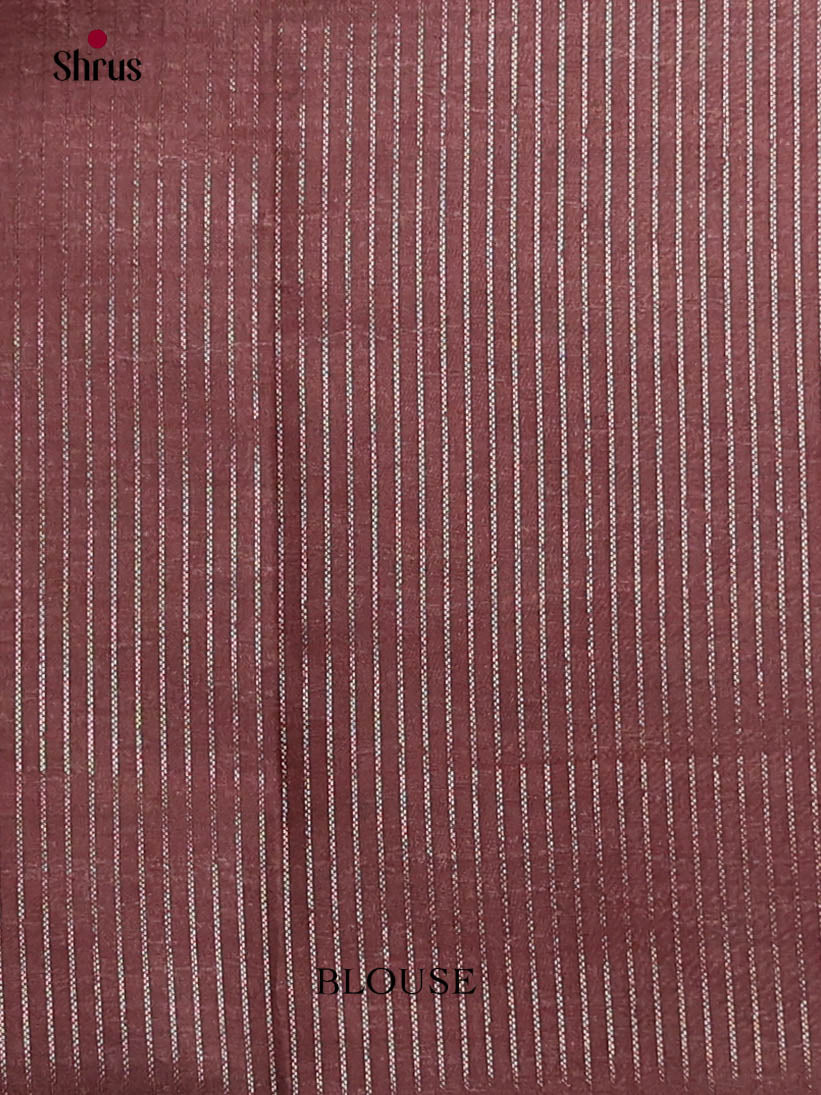 Red & Brown - Semi Tussar Saree - Shop on Shrus.com