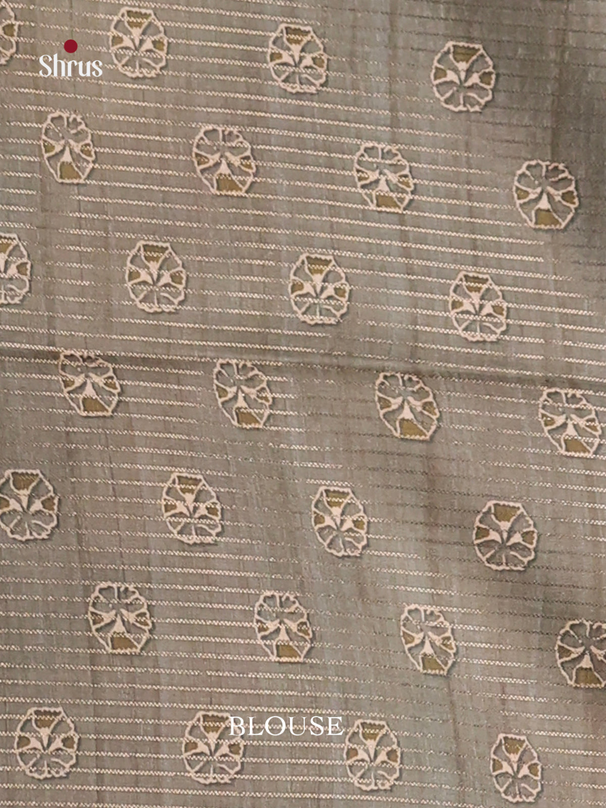 Grey - Semi Tussar Saree