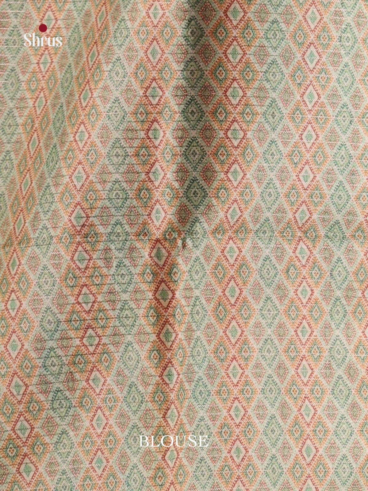 Green & Cream - Semi Tussar Saree - Shop on Shrus.com