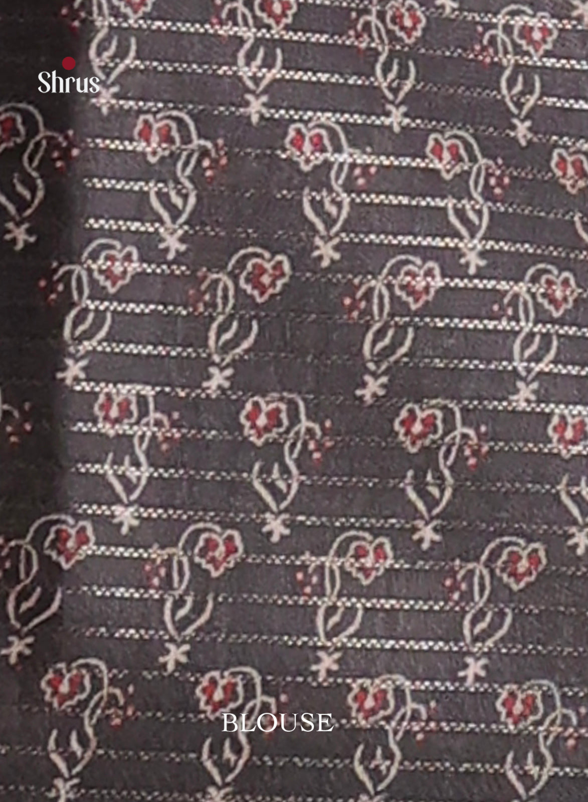 Black - Semi Tussar Saree