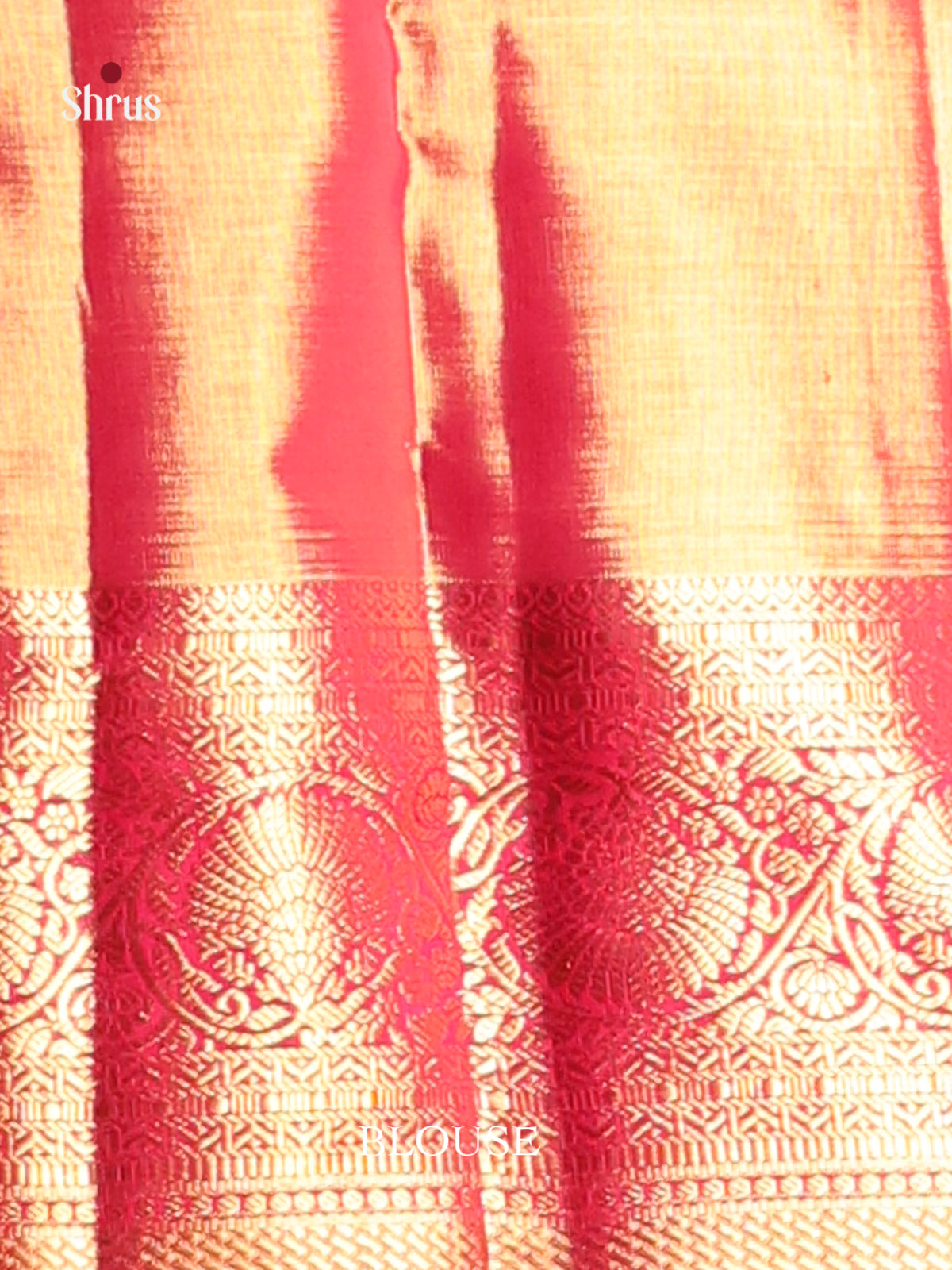 Grand Red Kanjivaram Pattu Saree with Zari Brocade Pallu -2