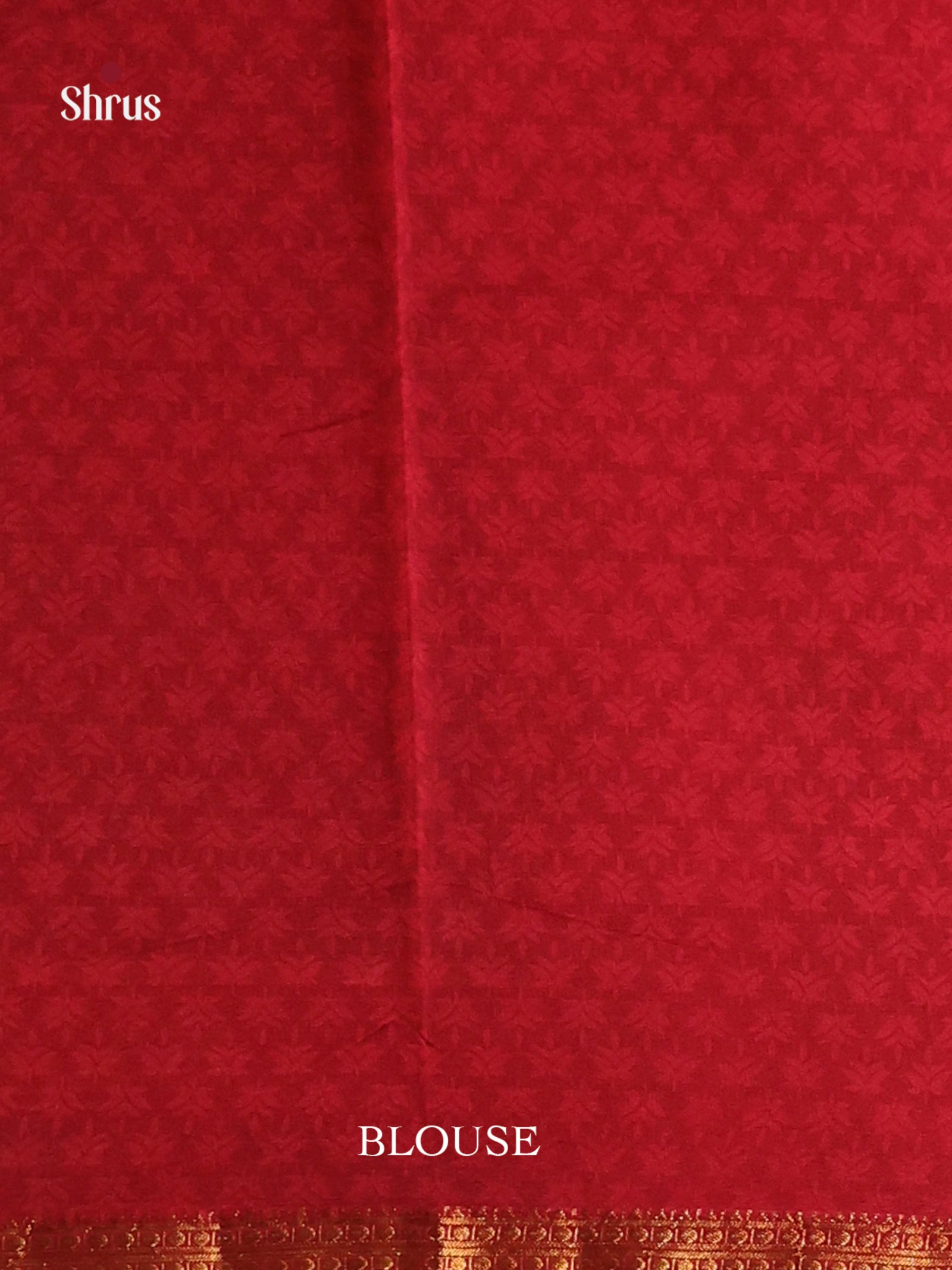 Black &  Red - Printed Silk Saree - Shop on Shrus.com