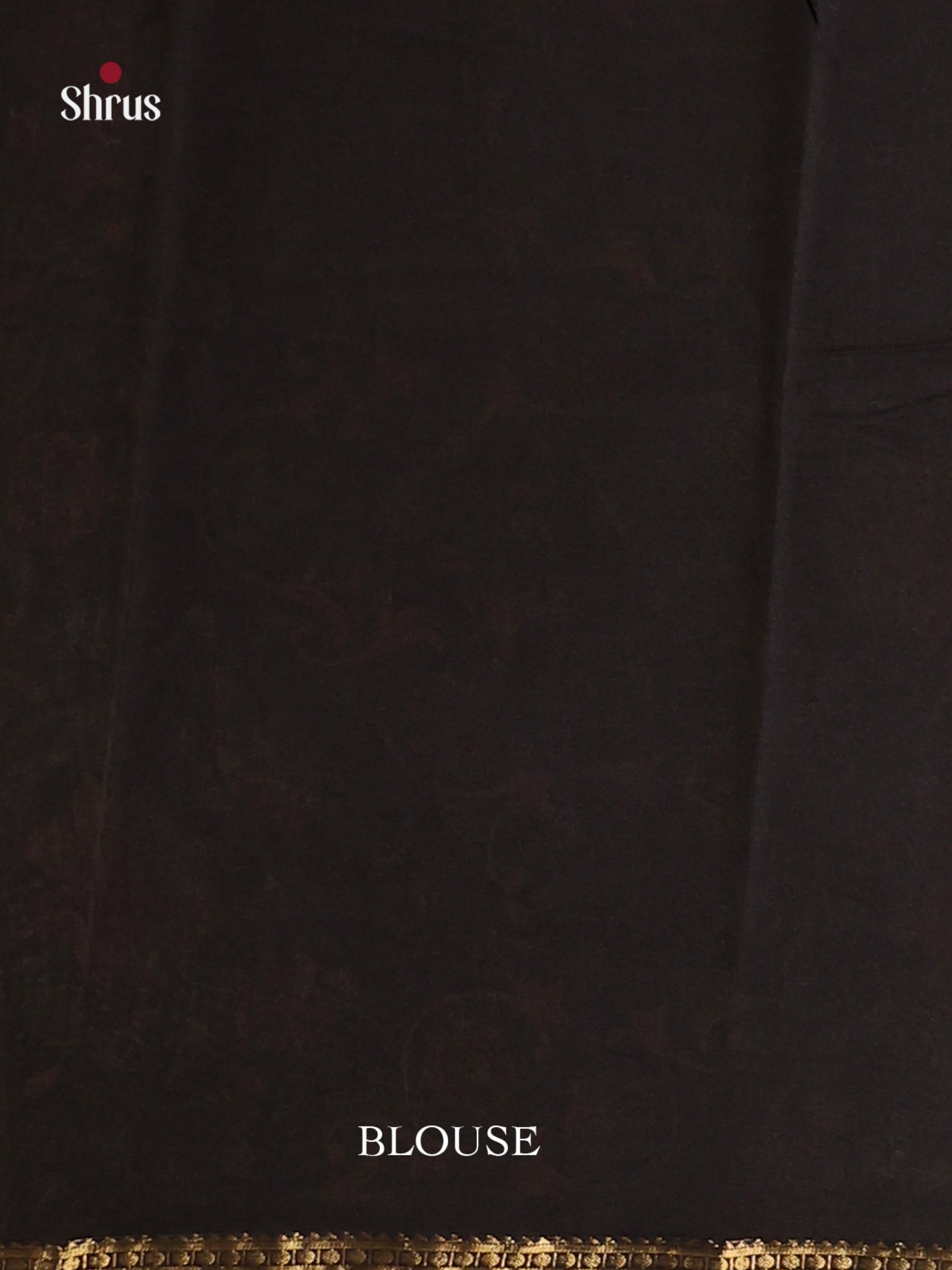 Brown & Black- Printed Silk Saree