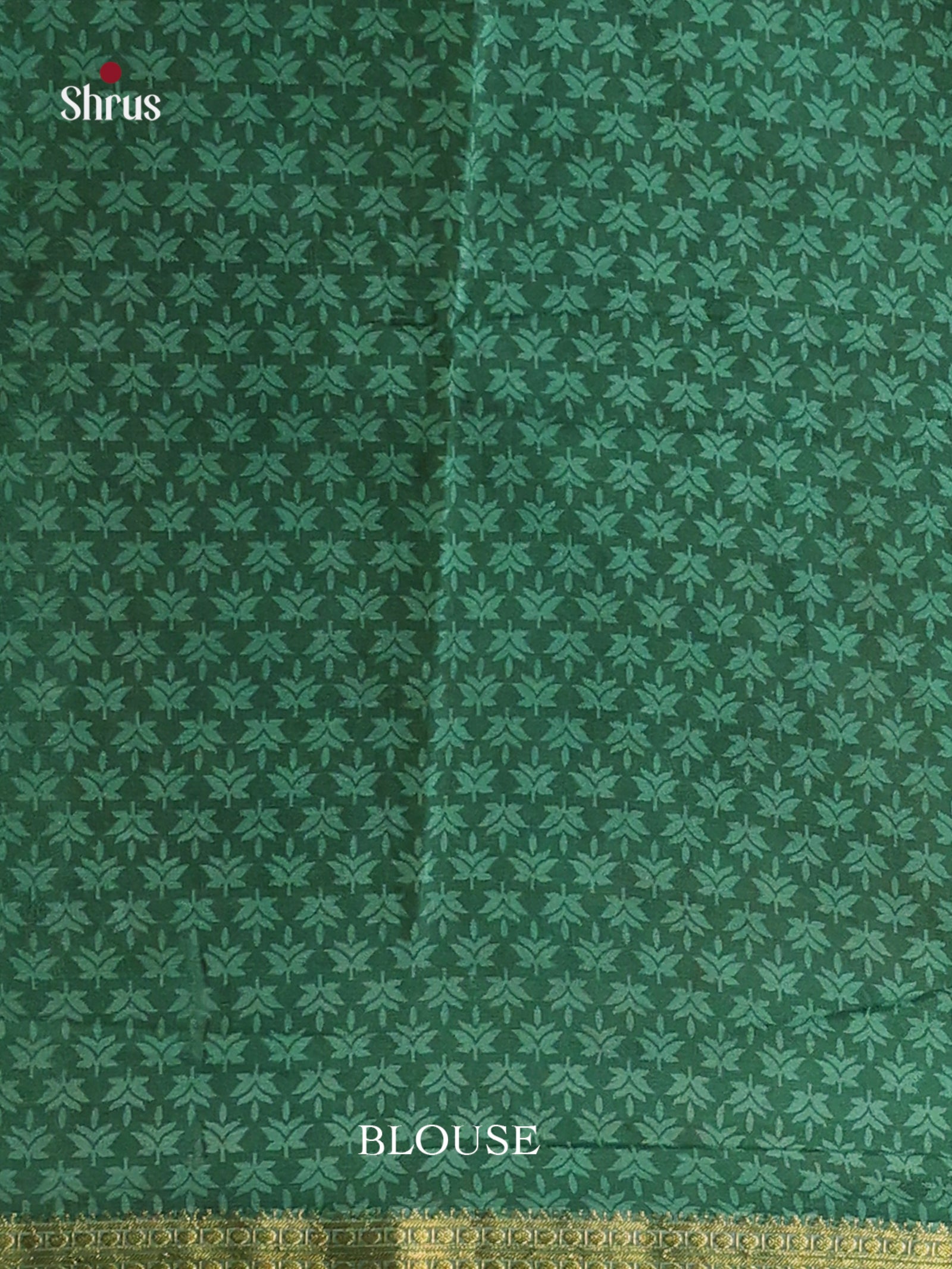 Red & Green - Printed Silk Saree - Shop on Shrus.com