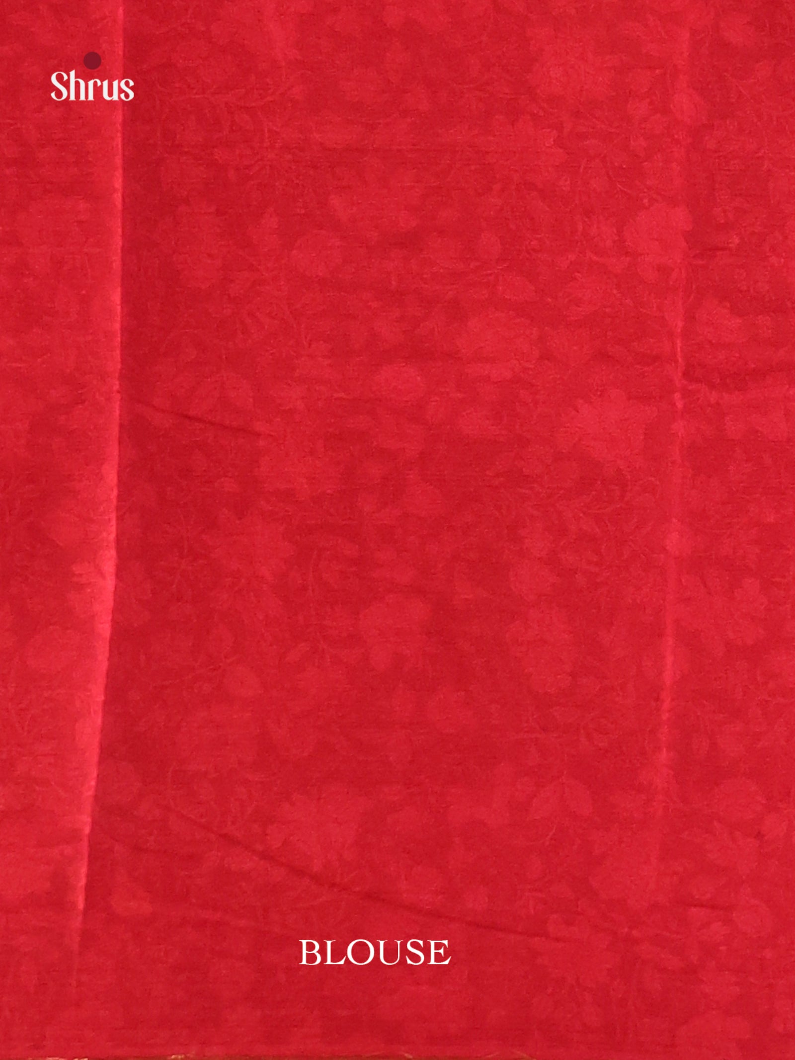 Red - Printed Silk Saree - Shop on Shrus.com