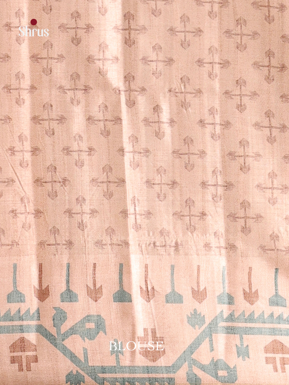 Light Green & Cream - Moonga Silk Saree