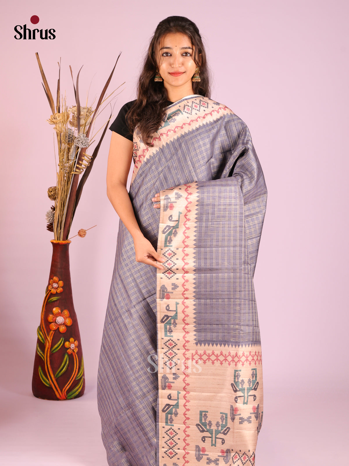 DHS25375 - Moonga Silk Saree