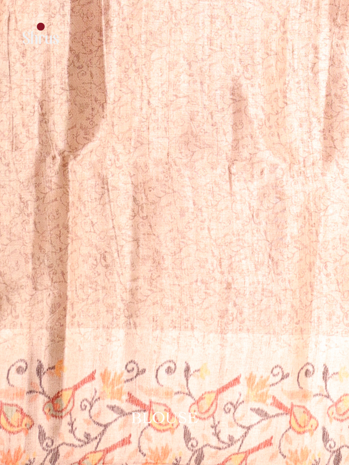 Red & Cream- Moonga Silk Saree