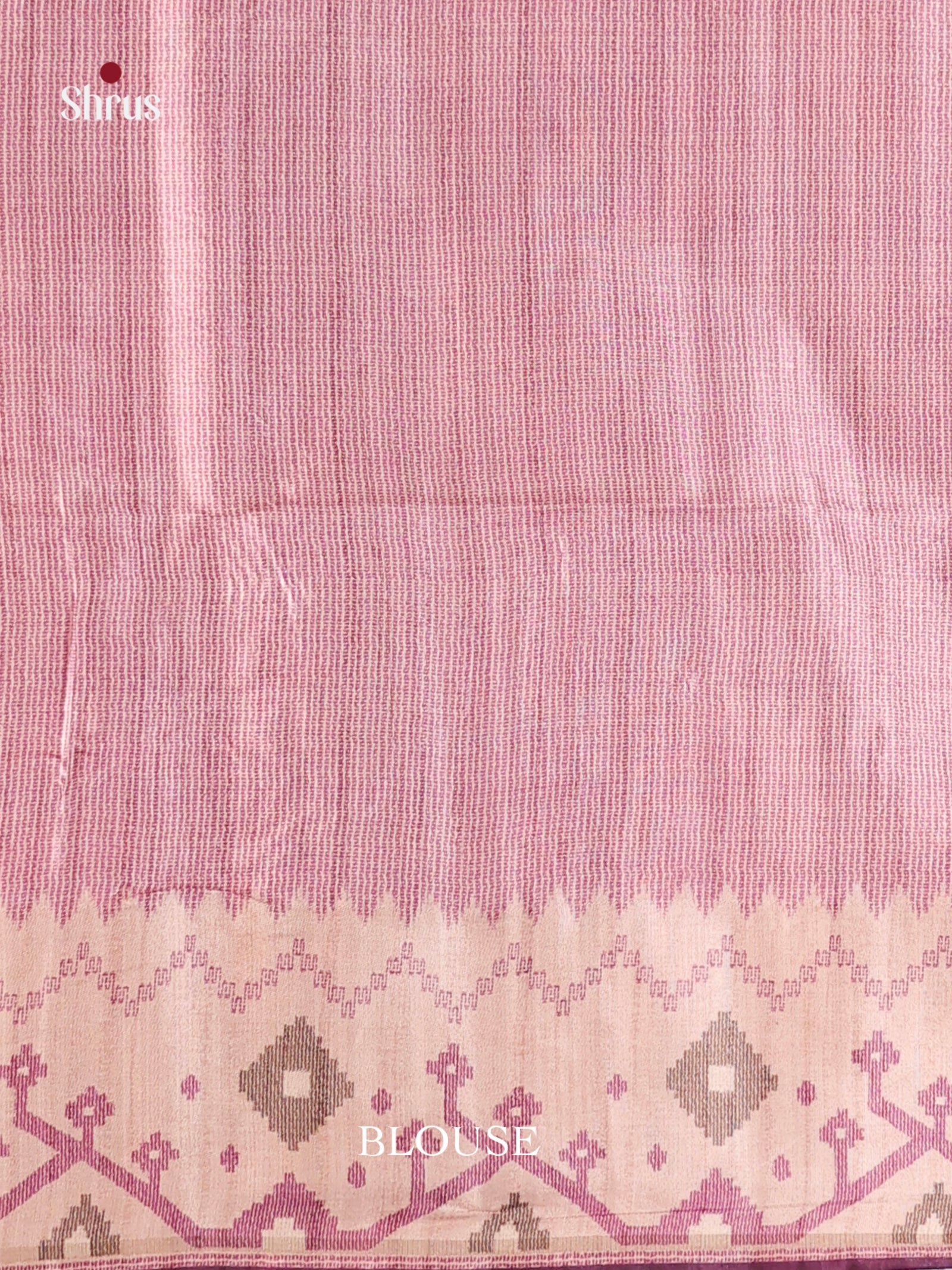 Lavender & Cream - Moonga Silk Saree