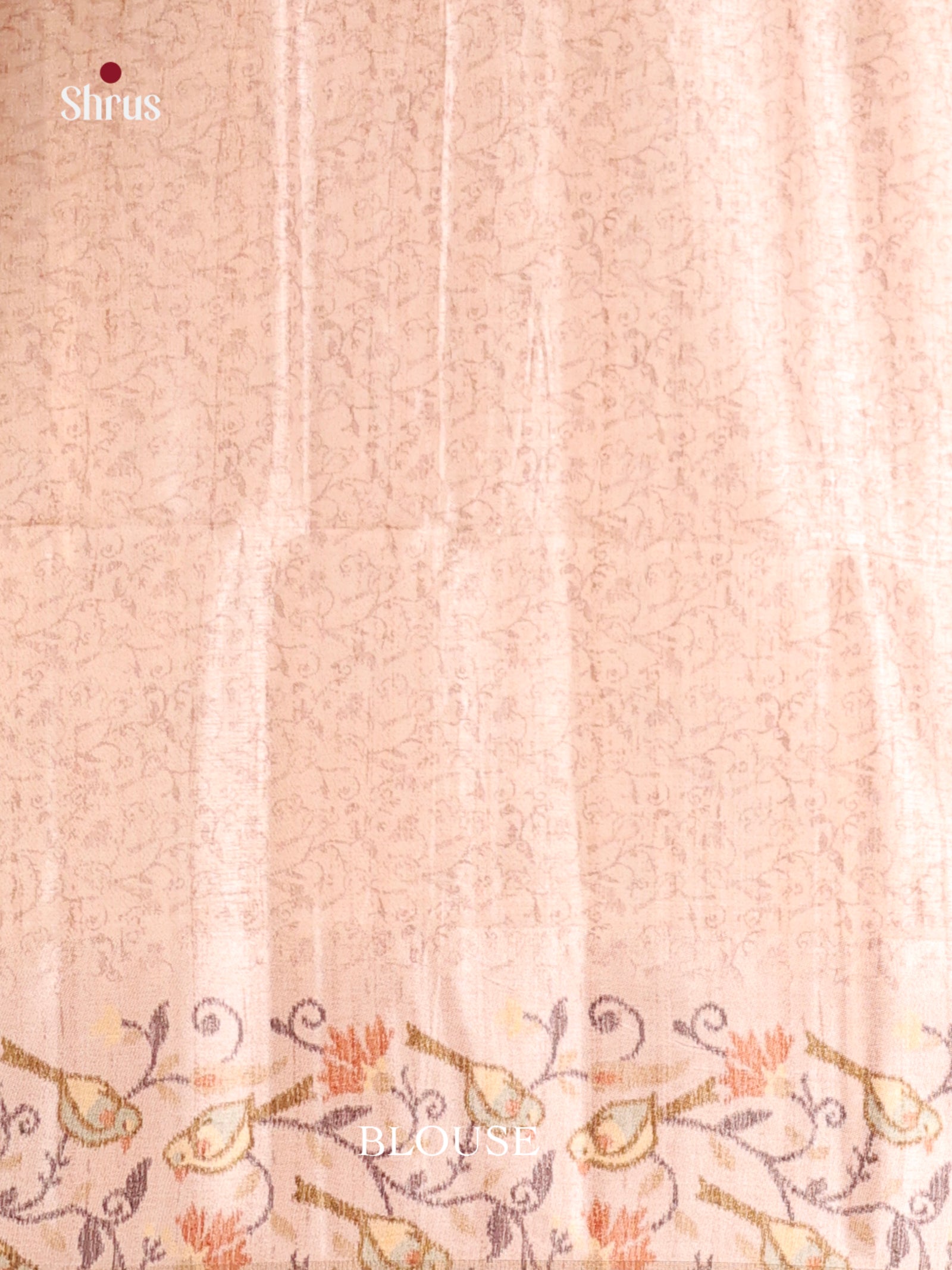 Mustard & Cream- Moonga Silk Saree