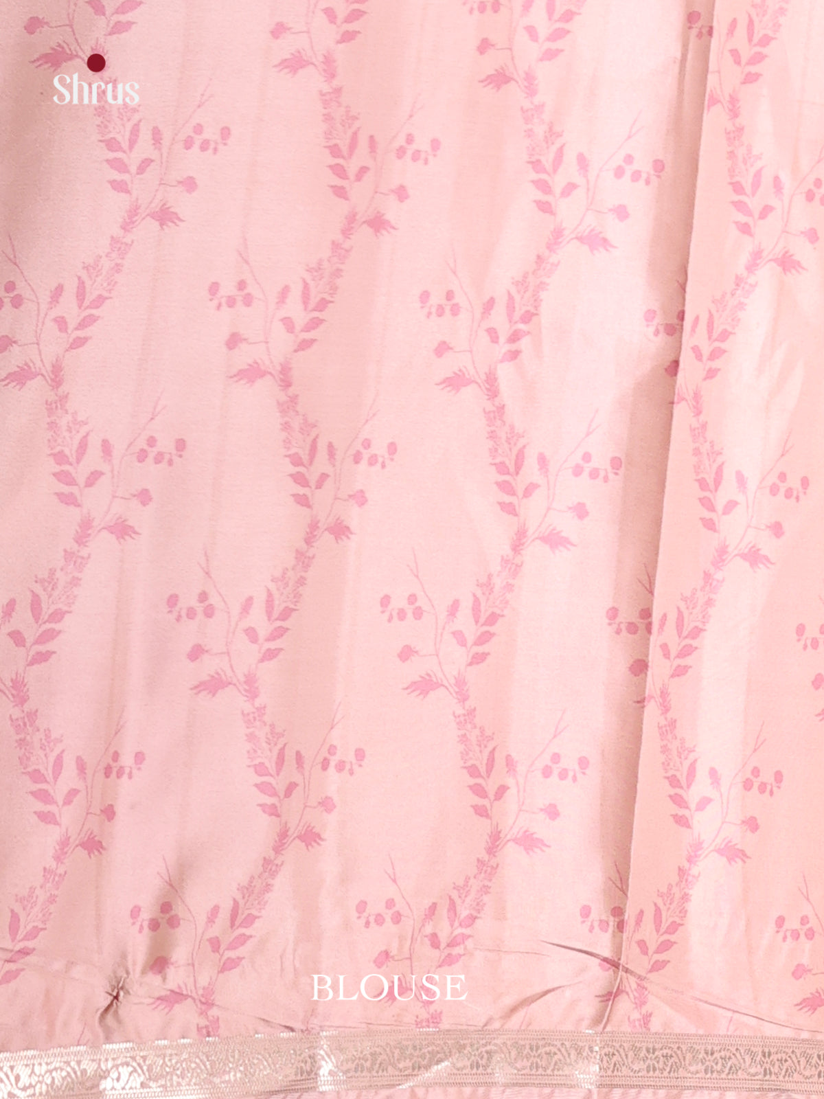 Pink & Cream - Moonga Silk Saree