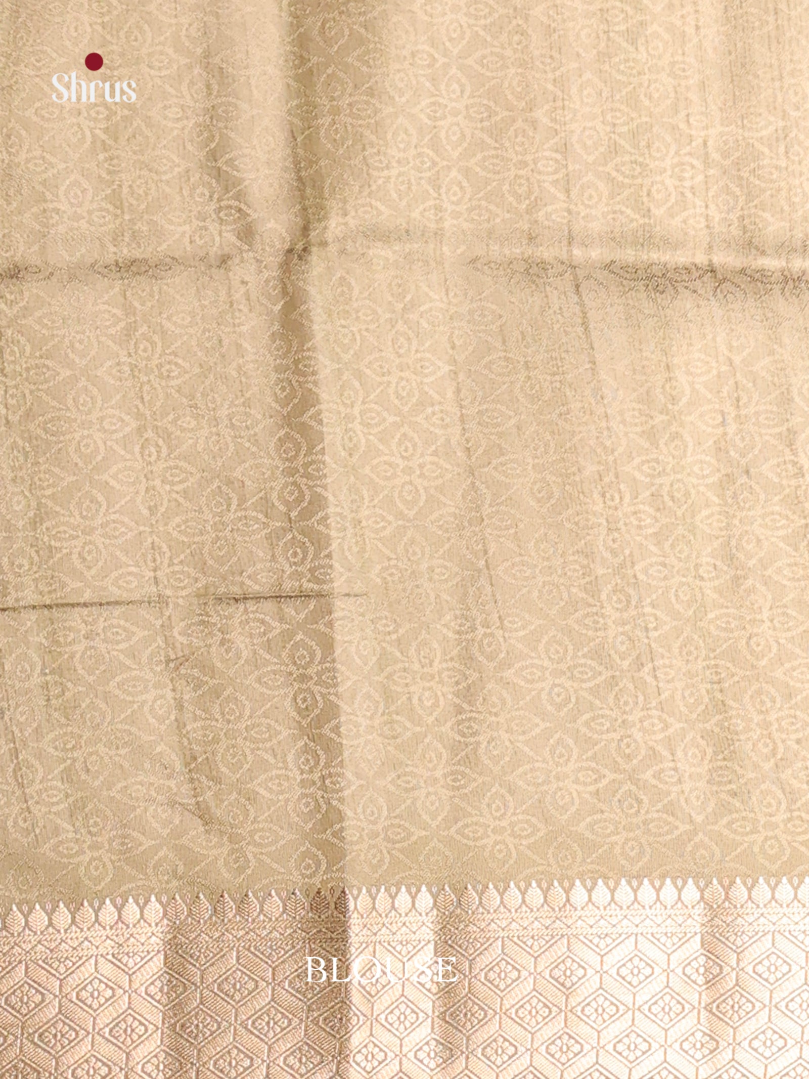 Chutney Green - Printed Semi Tussar Saree