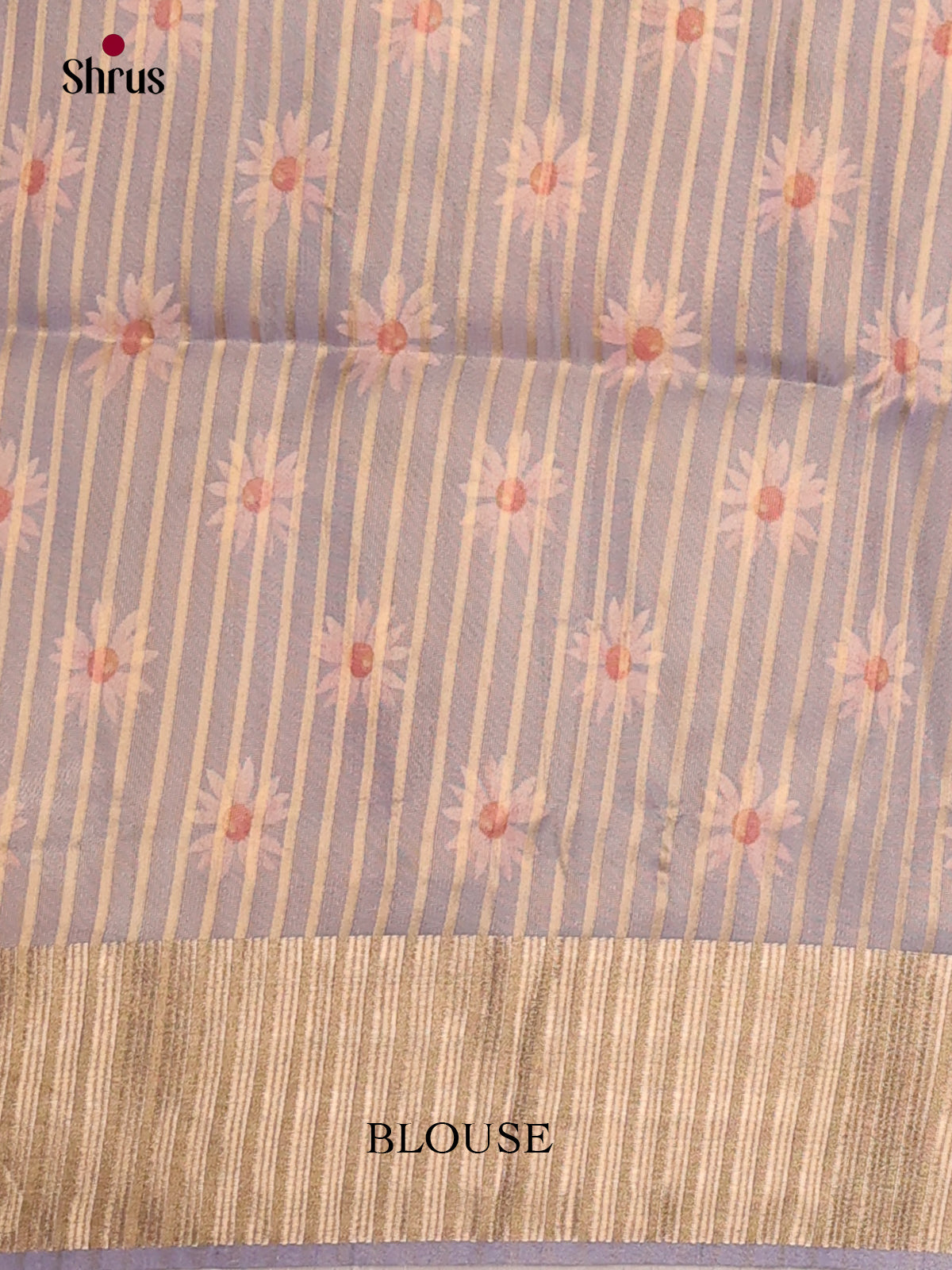 Grey - Semi Organza Saree