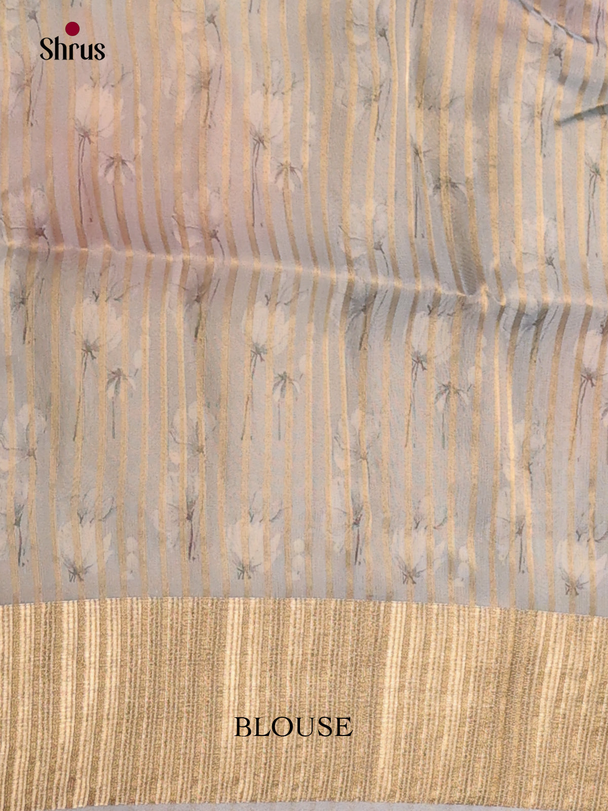 Grey - Semi Organza Saree