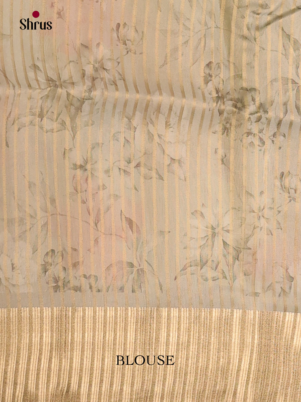 Grey Green - Semi Organza Saree - Shop on Shrus.com
